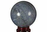 2.85" Polished Dumortierite Sphere - Madagascar - #157677-1